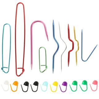 6 Pieces Colorful Aluminum Knitting Cable Needles Stitch Holders DIY Sewing  Tools 