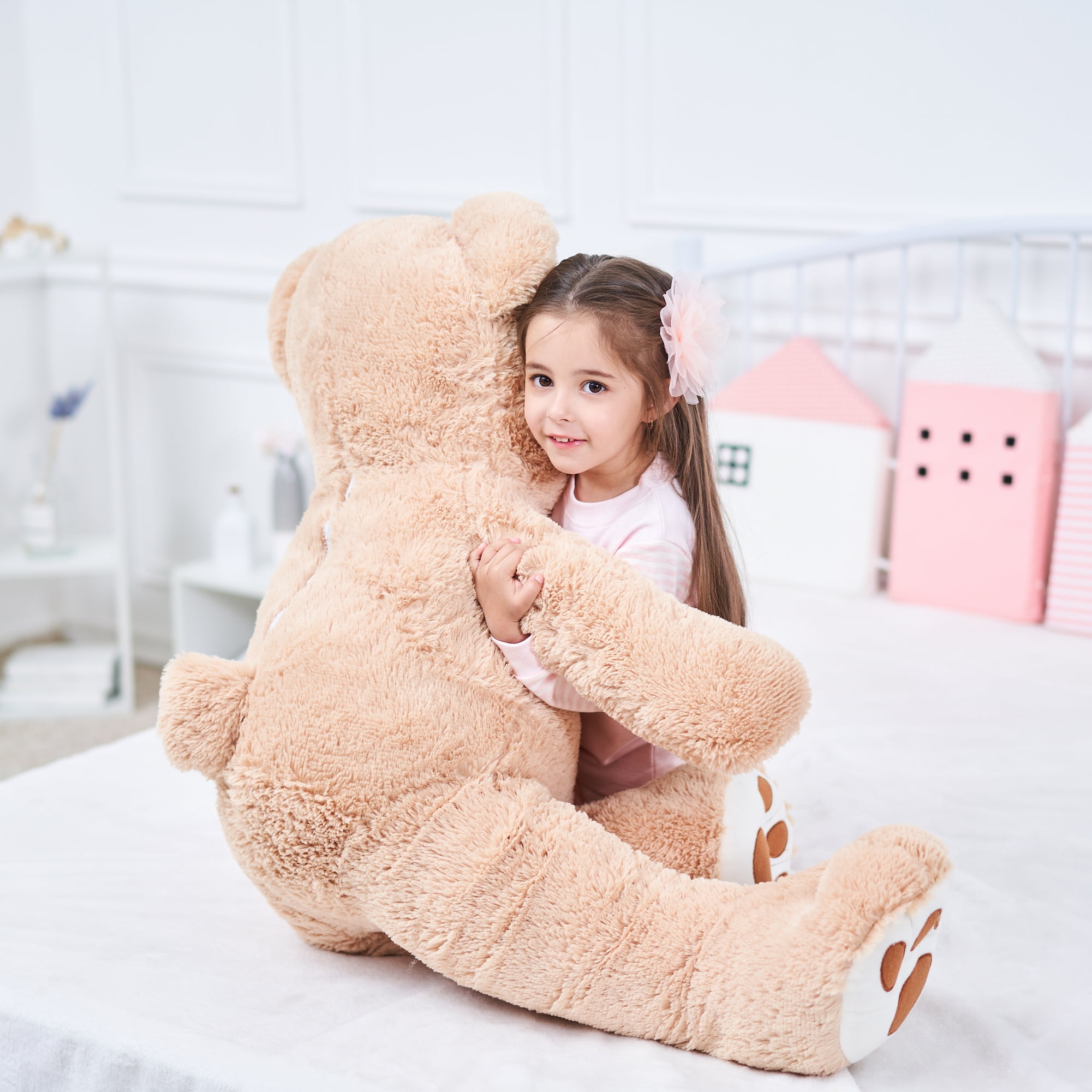 IKASA Giant Teddy Bear Stuffed Animal Plush Toy,Large Jumbo 39 Brown