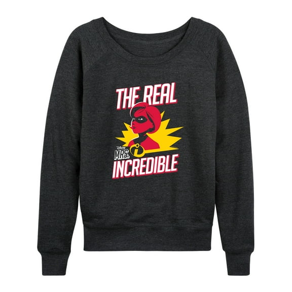 The Incredibles - The Real Mrs Incredible - Women's Lightweight French Terry Long Sleeve Shirt