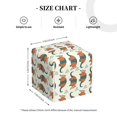 thumbnail image 4 of Balery Colorful Armadillos Porta Pañuelos de Cuero con Estampado – Funda Moderna Cuadrada para Caja de Pañuelos, Dispensador 5x5x5'', 4 of 7