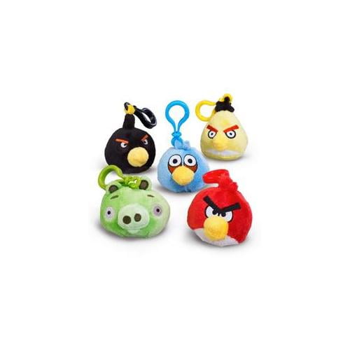 angry birds plush keychain