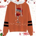 thumbnail image 2 of WILLBEST Sudadera con Capucha Sudadera con Capucha y Cordón con Estampado Navideño Informal para Mujer Chica​​, 2 of 3