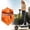 Orange, variant on YingYouFu Pro Scooter Wheel Chock, Parking Stand for 100mm 120mm Wheels, Kick Scooter Floor Storage Bracket, Fixed Dock for Garage