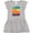 AC-Heather Grey, variant on Inktastic Eat Sleep Pickleball Repeat Girls Baby Dress