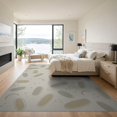 thumbnail image 3 of ODIKA 9'x12' Beige Sage Abstract Oval Scattered Washable Area Rug Modern Geometric Playful Dots Curved for Master Suite, California King, Under Bed, Non-Shedding, Easy Care, 3 of 7