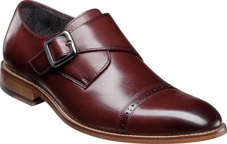 stacy adams single monk strap shoes