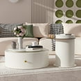 thumbnail image 2 of RONSHIN U-Can Modern Coffee Table Set, Round Cylinder Leg Design, Living Room Side Table, 2 of 9