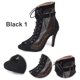 thumbnail image 5 of Sandalias Tacón Con Zapatos Baile Botas Verano High Top Mujeres Peep Toe Cordera Correa Hebilla para Fiesta, 5 of 8