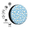 thumbnail image 4 of Naloa Blue Popcorn PVC Leather Spare Tire Wheel Cover for Car Truck SUV Camper Trailer Universal Fit many size14 inch, 4 of 6