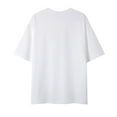 thumbnail image 4 of Wyobmus Men's Casual Cotton Tops Plus Size Plain Short Sleeve Summer T-Shirt Solid Color Loose Crew Neck Baisc Shirt,L-5XL,White, 4 of 4