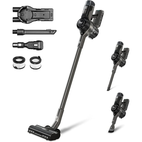 Levoit Cordless Vacuum Cleaner VortexIQ 40, Smart Stick Wireless Vac with 23 kPa Powerful Suction for Pet Hair, Carpet, Hard Floor, Auto Mode, Lightweight, Long Runtime, LED Light