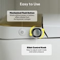 thumbnail image 5 of Smart Toilet with Bidet, Foam Shield, 4-Season Temperature, ADA Height, 1.0 Gallons Auto Flush, Heated Seat, Warm Water & Air Drying, Remote Control, Auto Deodorization, Blackout Flush, Night Light, 5 of 15
