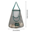 thumbnail image 3 of Oleegame 2 Pcs Sac de Rangement pour Produits Ménagers Fruits et Légumes Sac Double en Maille Sac Pliable Sac de Courses Sac Réutilisable Sac de Rangement Recyclé Sac Double, 3 of 8