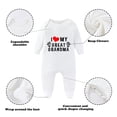 thumbnail image 2 of YSCULBUTOL Baby Twins Bodysuits I Love My Great Grandma Newborn Clothes Infant Twin Romper Unisex Toddler Outfits With Sock, 2 of 4