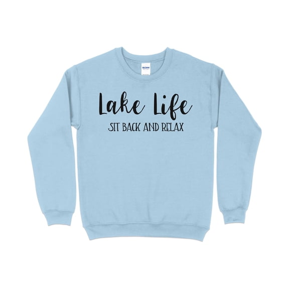 Lake Life Sweatshirt, Lake Vacation Shirt, Lake House, Family Lake Shirt, (LightBlue, S)