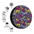 thumbnail image 4 of Gukieu Retro Cassette Music Print Car Tire Cover, Adjustable Waterproof and Dustproof Tire Protection Cover, Suitable for SUV, Truck, Van-17 inch, 4 of 6