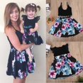 thumbnail image 1 of Nouveaux Vêtements de Famille Robe d'Été Assortie pour Bébé Fille Mère Fille, 1 of 5