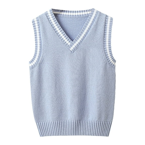 MEZZALL Boys Long Sleeve Sweater Vest For Outdoor Activities Lightweight Knit Cardigan For Kids Casual Wear Autumn Winter Layering Infants Toddler Daily Wear Breathable / 3-4 Years