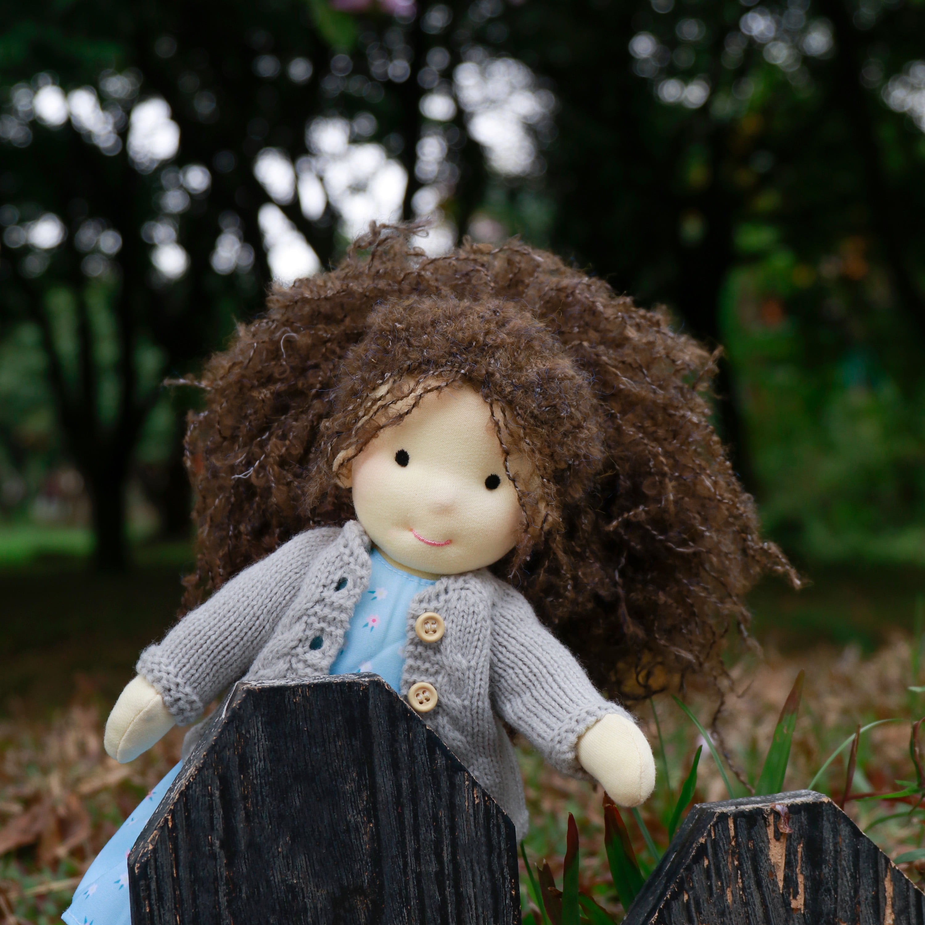 BlissfulPixie, Handcrafted Waldorf Doll, 12-inch, Organic Cotton