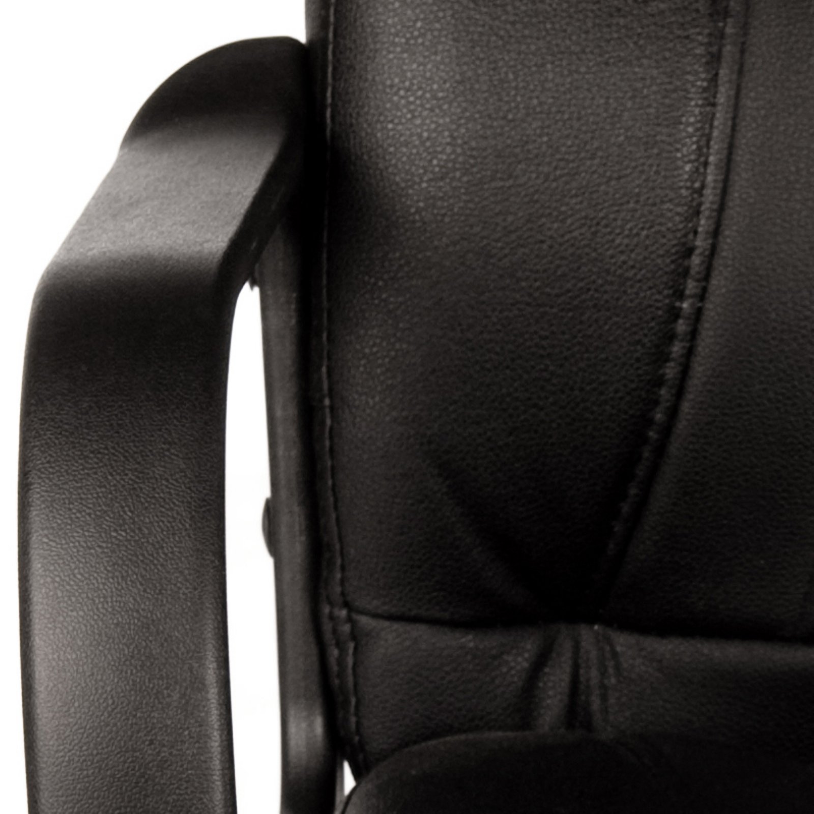 Comfort Products 60-5607M Mid-Back Leather Office Chair, Black - image 2 of 6
