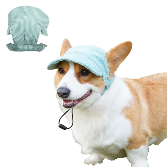 Dog Cap, Dog Sunshade Outdoor Travel Hat, Dog Baseball Hat for Small Medium Large Dogs Green XL