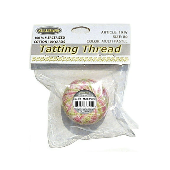 Sullivans Tatting Thread Multi Pastel (100 yards)