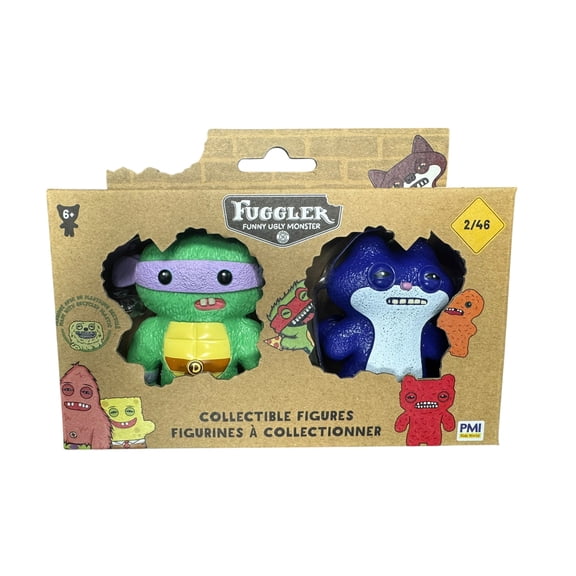 Fuggler Series 2 Collectible Vinyl Figures 2-Pack, 2.5 Inch, Assorted Characters