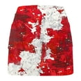 thumbnail image 3 of LEBONYARD Women's Comfortable Flowy Yoga Skirt with Shorts,Women's Pockets Both Sides Maple Leaves Print Pleated Tennis Skirts Stretchy Yoga Fake Two Piece Shorts Skirt Red S, 3 of 5