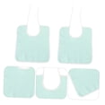 thumbnail image 4 of KALLORY 2Pcs Elders Eating Protectors Cotton Light Green for Adult Use, 4 of 8