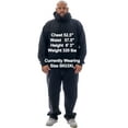 thumbnail image 2 of JC DISTRO USA-made Men's Big Size Casual Longsleeve Pullover Hoodie Black BIG5XL, 2 of 5