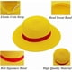 thumbnail image 2 of Memfish Straw Hat Anime Costume Caps Madelin Shank Hats Yellow Cosplay Strawhats with String Summer Beach Hats, 2 of 5