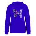 thumbnail image 2 of 2024 Hot Women's Sweatshirts Clearance Sale Women's Printed Pattern Long-Sleeved Round Neck Pullover Hooded Sweatshirt Girlfriend Gifts, Blue XL, 2 of 6