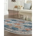 thumbnail image 3 of Rugs.com Lola Collection Rug – 8' x 10' Oval Multi Medium Rug Perfect For Living Rooms, Large Dining Rooms, Open Floorplans, 3 of 9