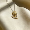 thumbnail image 5 of Flydeer Necklaces for Women 925 Sterling Silver Sunflower Heart Pendant Necklace Yellow 5A CZ Anniversary Jewelry Gifts for Women, 5 of 7