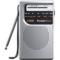 thumbnail image 2 of PowerBear Radio Portátil | AM/FM, 2AA Funciona con Batería con Recepción de Largo Alcance para Uso Interior, Exterior y de Emergencia | Radio con Altavoz y Conector para Auriculares (Plata), 2 of 2