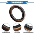 thumbnail image 4 of Unique Bargains 2 Pcs Engine Rear Crankshaft Oil Seal Compatible No.9031050006 for Toyota 4Runner 1984-2002 Metal, 4 of 7
