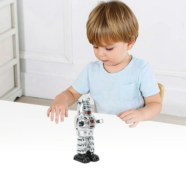 Juguetes De Robot De Cuerda, Juguete De Robot De Cuerda, Estructura Metálica, Robot De Esgrima, Figura De Juguete Para Caminar Para Adultos, Juguete Para Colección, Regalo De