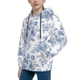 thumbnail image 2 of Vsdgher Rose Flowers Hoodie Youth Classic Hooded Pullover Sweatshirts Essentials Hoodie for Children (s-xl)-X-Large, 2 of 6