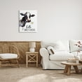 thumbnail image 2 of Stupell Industries Hello Sweet Cheeks Country Cow Cattle Holding Flower Graphic Art Gallery Wrapped Canvas Print Wall Art, Design by Lettered and Lined, 2 of 7