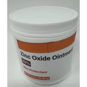 Generic Zinc oxide 20% skin protectant help relief dry chaffed skin & diaper rash 16 oz Jar (pack of 2)