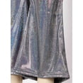 thumbnail image 4 of DPOIS Unisex Kids Stage Shiny Metallic Bell-bottom Cropped Pants, 4 of 7