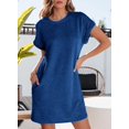 thumbnail image 4 of Vestido EVALESS de manga corta a la moda de verano 2025 para mujer, 4 of 5