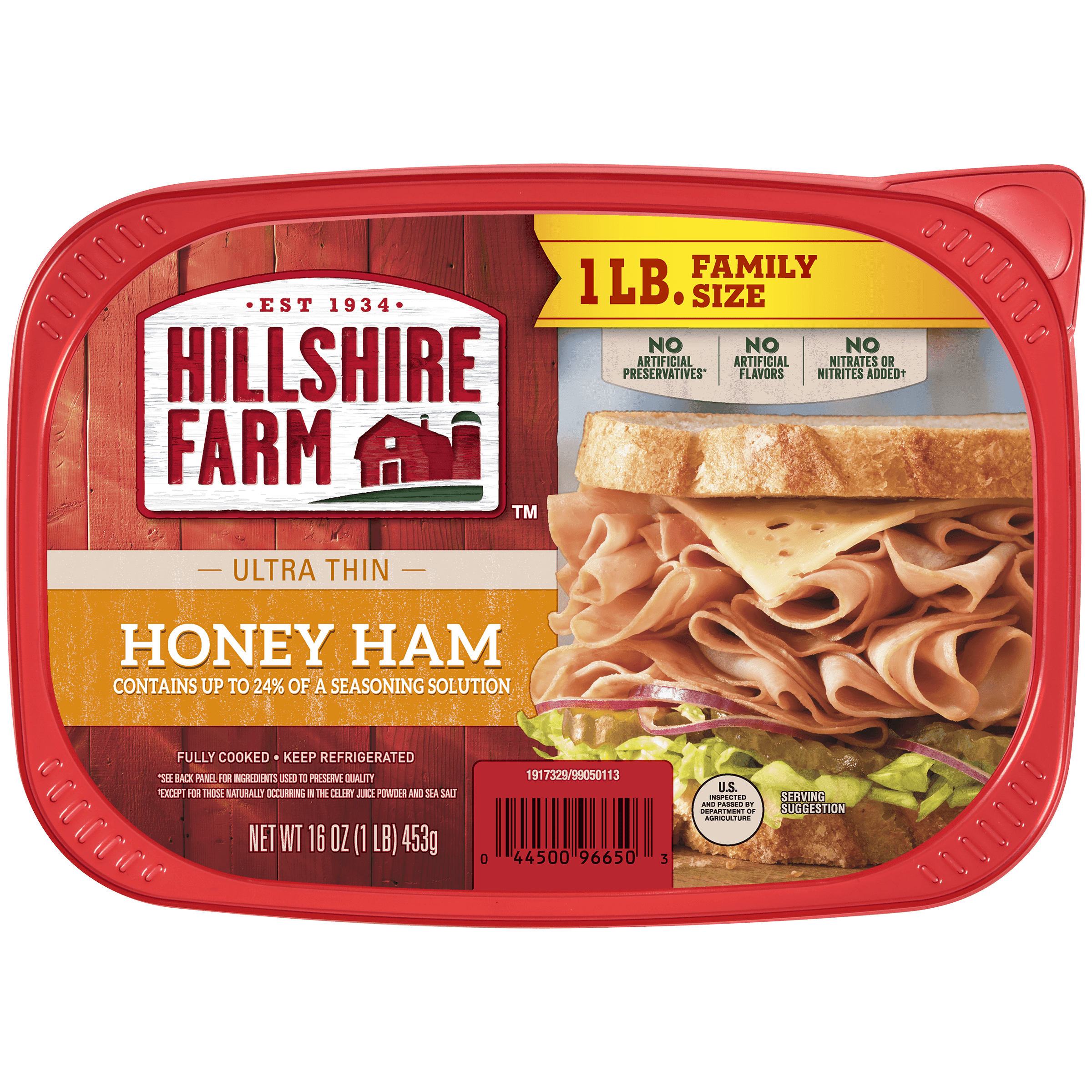 Hillshire Farm® Ultra Thin Sliced Lunchmeat, Honey Ham, 16 oz