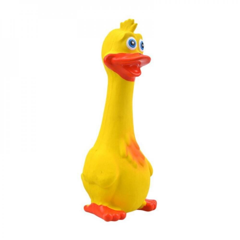 JANDEL Rubber Chicken Toy Large Squeeze Chicken Prank Novelty Screaming