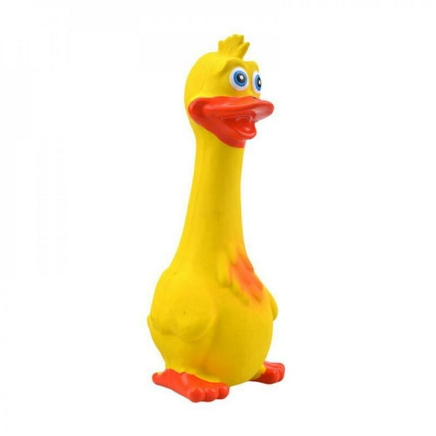 JANDEL Rubber Chicken Toy Large Squeeze Chicken Prank Novelty Screaming