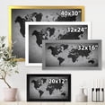 thumbnail image 4 of Designart 'Ancient World Map IX' Vintage Framed Art Print, 4 of 4