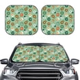 thumbnail image 2 of Yiaed Christmas Donuts Print Car Front Windshield Sun Shade,Foldable Anti-UV Car Sunshade for Front Window for Most Vehicles-Small, 2 of 5