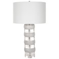 thumbnail image 2 of Uttermost Band Together Crystal & Wood Table Lamp in White, 2 of 7