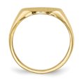 thumbnail image 2 of 14k Yellow Gold 16.0x14.0mm Mens Signet Ring Man   For Dad Mens  For Him, 2 of 9