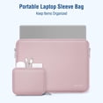 thumbnail image 3 of Funda para portátil MOSISO de 16 pulgadas, color rosa bebé para MacBook Pro, 3 of 7